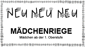 NEU! Mädchenriege 3 ab dem 25. August 2016